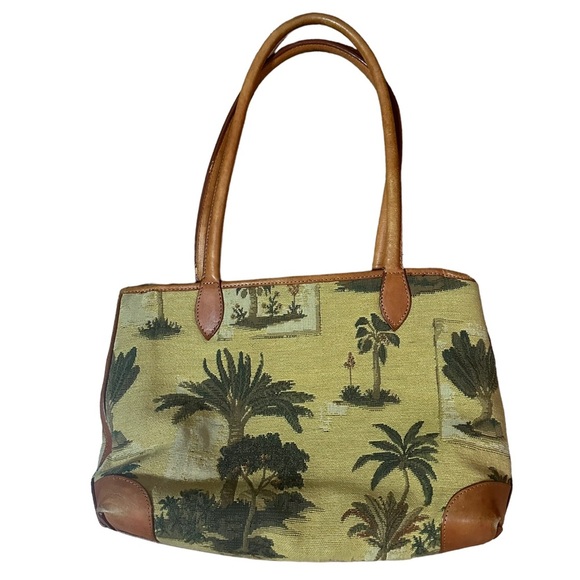 Tommy Bahama Vintage Tropical Canvas Bag - Picture 1 of 6